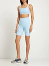 Tommy Rib Stretch Tech Bra Top And Shorts