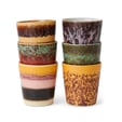 70s Ceramics Coffee Mug Set of 6