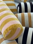 Velvet Stripe Bolster Cushion