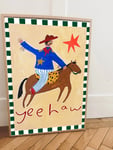 'Yee Haw' Hand Painted Print