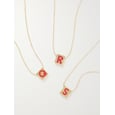 Initial This Gold-Plated & Enamel Necklace