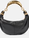 Banana Strap Leather Shoulder Bag