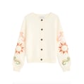 Broderie-Anglaise Knitted Cardigan 