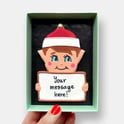 Personalised Christmas Elf Cookie 