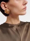 Deon Embellished Gold-Plated Earrings 