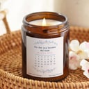 First Mother's Day Gift Personalised Calendar Candle 