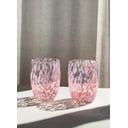 Handblown Murano Pink Speckled Glass 