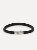 Ellen Leather Black Bracelet