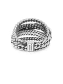 Multi Chain Nathalie Ring Silver