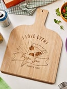 Personalised Bamboo Couples Pizza Peel