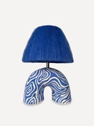 Cobalt Blue 'Me' Lamp with Pattern
