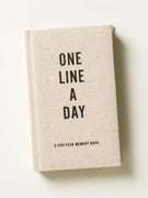 One Line a Day Canvas Five Year Memory Book