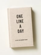 One Line a Day Canvas 5 Year Memory Book 