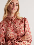 Liberty Print Silk Ruffle Dress