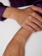 Big Love Chunky Heart Silver Chain Bracelet 