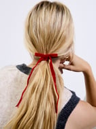 Velma Red Velvet Bow Hair Bands Set of 2