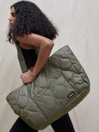 Quilted Nylon Tote Bag 