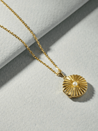 Radiant Pearl Locket Necklace