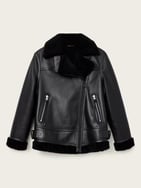 Sola Shearling Biker Jacket