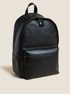 Personalised Pebble Grain Leather Backpack