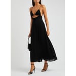 Black Cut-out Midi Dress