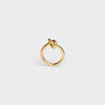 Brass Knot Ring With Gold Finish