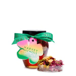 Almond, Pistachio & Rose Petal Honey