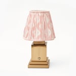 Rechargeable Lamp With Pink Lampshade 