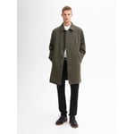 Short Cotton Blend Trench Jacket  