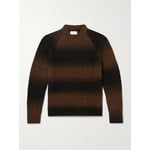 Dégradé Striped Textured-Knit Sweater 