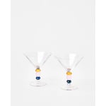 Vera Clear Martini Glasses Set of Two 