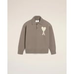 Taupe Wool Ami de Coeur Polo