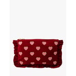 Love Hearts Pure Organic Cotton Frilled Pouch