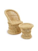Kid's Bamboo Chair & Stool