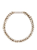 Crystal Embellished Silver-tone Choker