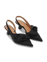 Soft Bow Slingback Pumps