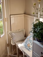 Ticking Stripe Linen Cushion 