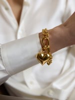 Gold Heart Bracelet 