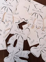 Bow Save The Date Cards