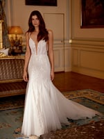 Jovanna Allover Beaded & Sequined Gown 