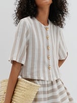 Simona Stripe Resort Shirt 