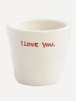 I Love You Ceramic Espresso Cup