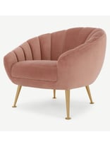 Accent Armchair, Blossom Pink Velvet
