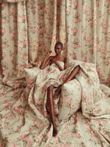Studio Chair- Ticking Rose 