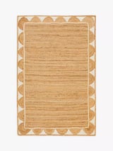 Hand Woven Scalloped Jute Rug