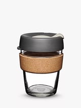 Cork Reusable 12oz Glass Coffee Cup