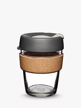 Cork Reusable 12oz Glass Coffee Cup