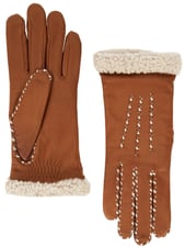 Marie Louise Brown Leather Gloves