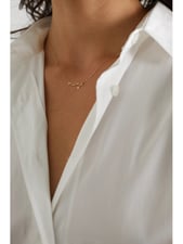 Mama 18-karat gold diamond necklace