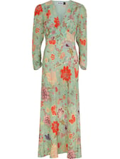 Selma Floral-Print Silk De Chine Dress 